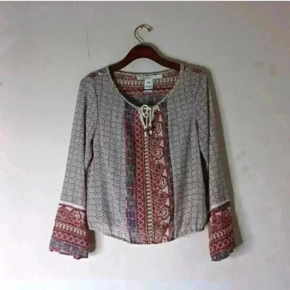 American Rag cie Bohemian Patterned Women's Top